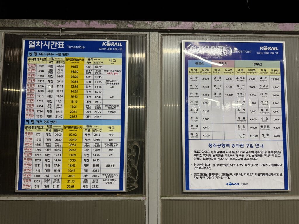 [旅遊交通] 韓國 清州機場(CJJ)到首爾：搭乘KoRail的完整指南