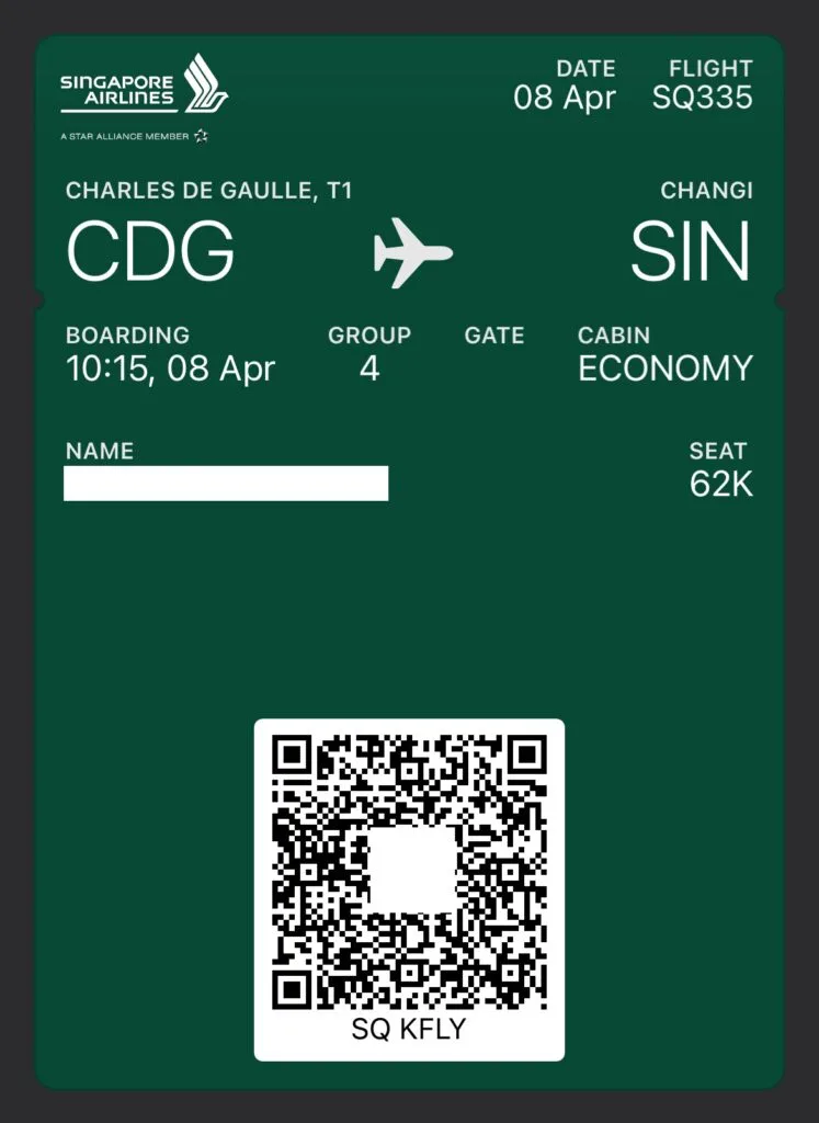 [飛行體驗] 新加坡航空 Singapore Air SQ335/SQ878 巴黎(CDG)-新加坡(SIN)-台北(TPE)