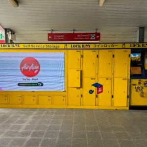 [實用設施] 泰國曼谷 行李寄物櫃 LOCK BOX 使用教學 MRT Phetchaburi站