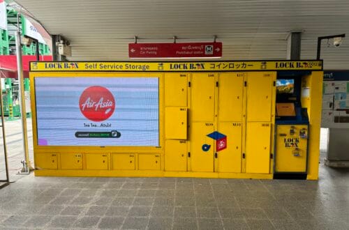 [實用設施] 泰國曼谷 行李寄物櫃 LOCK BOX 使用教學 MRT Phetchaburi站