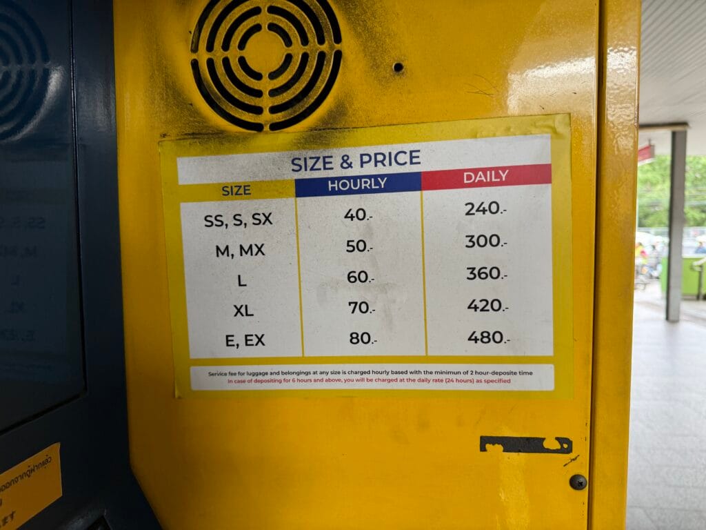 [實用設施] 泰國曼谷 行李寄物櫃 LOCK BOX 使用教學 MRT Phetchaburi站