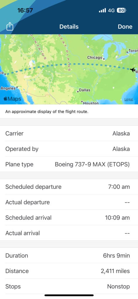[飛行體驗] 阿拉斯加航空 Alaska Airline 華盛頓杜勒斯(IAD)-舊金山(SFO)