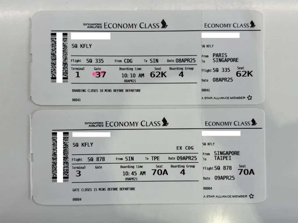 [飛行體驗] 新加坡航空 Singapore Air SQ335/SQ878 巴黎(CDG)-新加坡(SIN)-台北(TPE)