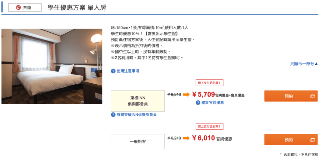 [旅遊住宿] 日本大阪 東橫INN 梅田中津2號店 價格、體驗