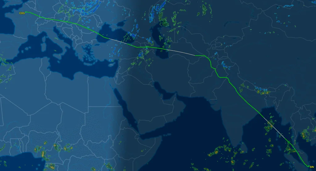[飛行體驗] 新加坡航空 Singapore Air SQ335/SQ878 巴黎(CDG)-新加坡(SIN)-台北(TPE)