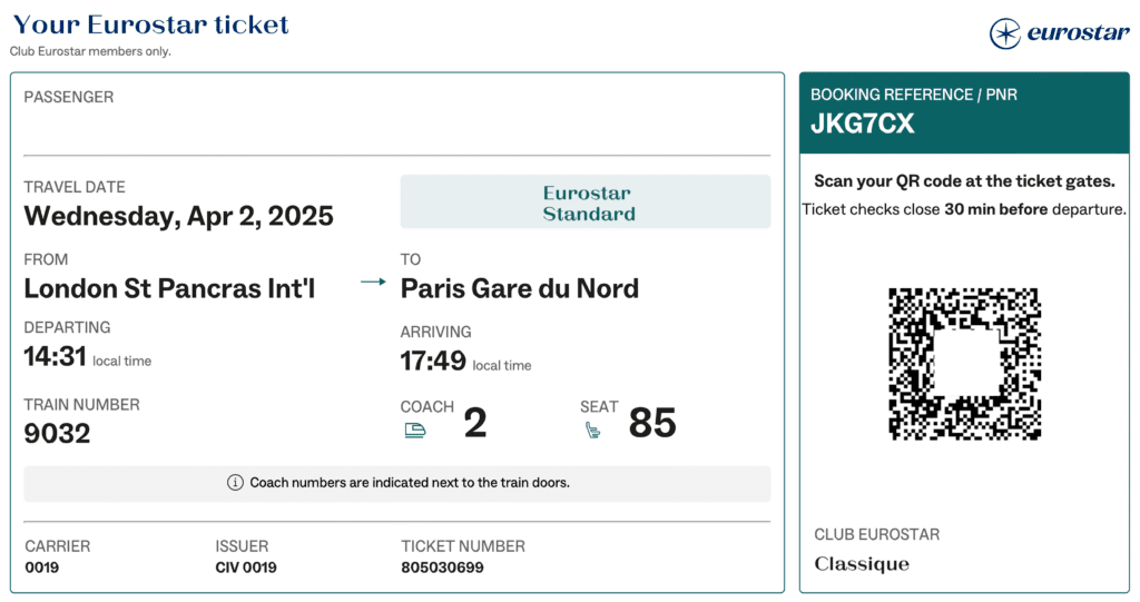 [旅遊交通] 倫敦巴黎 歐洲之星EuroStar：訂票、劃位及搭乘體驗